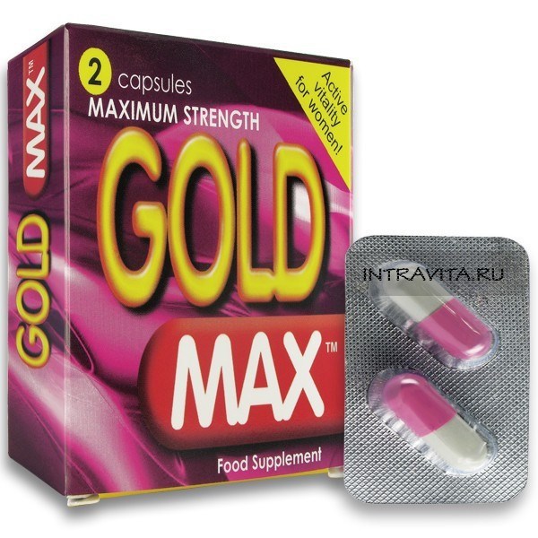 Gold Max возбуждающие капсулы для женщин