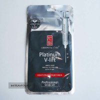 Шелковая маска-эссенция для лица Контурная Подтяжка Platinum V-Lift Секреты Лан