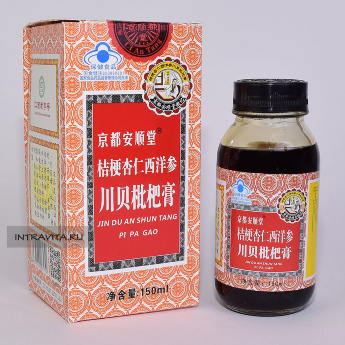 American Ginseng Cream Chuanbei pipa (Jin Du An Shun Tang Pi Pa Gao) сироп от кашля и для детоксикации организма