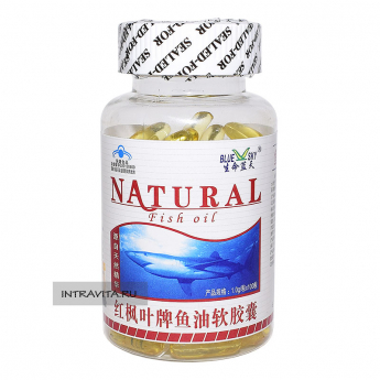 Рыбий жир Fish Oil в мягких капсулах Natural (100 капсул)