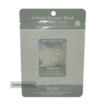 Маска тканевая Арбутин Arbutin Essence Mask MJCare