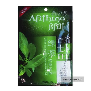 SPA-соль для тела Зеленый Чай MengKou Секреты Лан