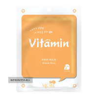 Маска тканевая с облепихой  Vitamin Mask MJCare