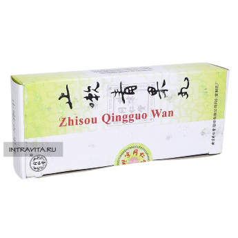 Чжисоу Цинго Вань Zhisou Qingguo Wan пилюли от кашля Tong Ren Tang