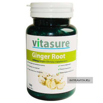 Ginger Root Vitasure Корень Имбиря в капсулах