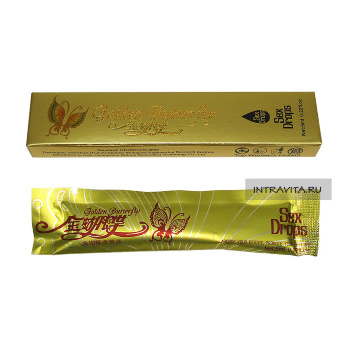 Золотая Бабочка Golden Butterfly Возбуждающие капли для женщин - 1 пакетик
