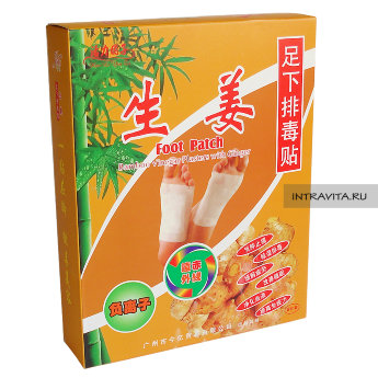 Пластырь для стоп Foot Patch с экстрактом имбиря