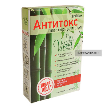 Антитокс пластырь для стоп Викола Vikola