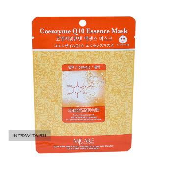 Маска тканевая Коэнзим Q10 Coenzyme Q10 Essence Mask MJCare