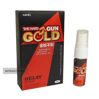 The Hard Gold Gun пролонгирующий спрей для мужчин