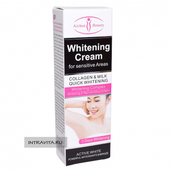 Отбеливающий крем для чувствительных зон Whitening Cream for sensitive Areas Aichun Beauty
